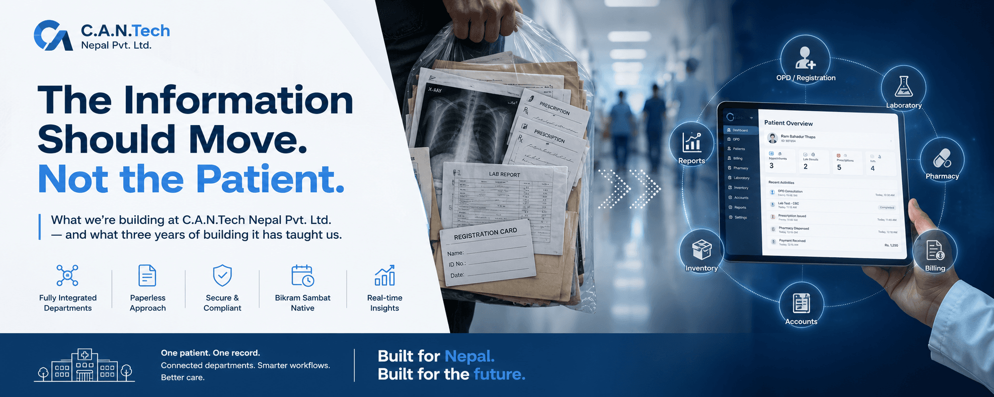 The Information Should Move. Not the Patient. What Three Years of Building Healthcare Software in Nepal Has Taught Us